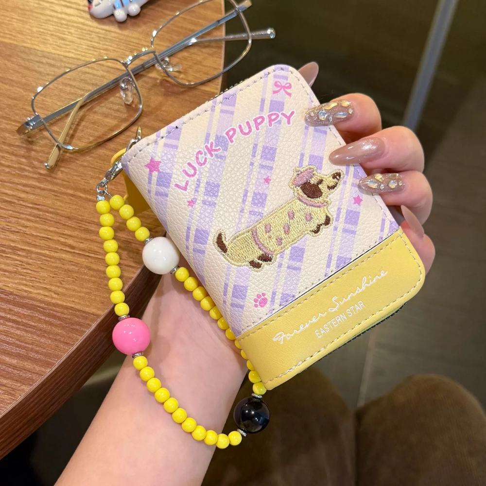 Dachie Bead Card Wallet
