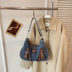 Indara Denim Shoulder Bag