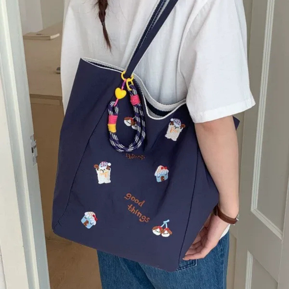 Fioratta Embroidered Tote Bag for Women | Asverra