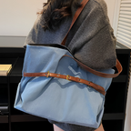 Azzira Belted Denim Tote Bag for Women | Asverra