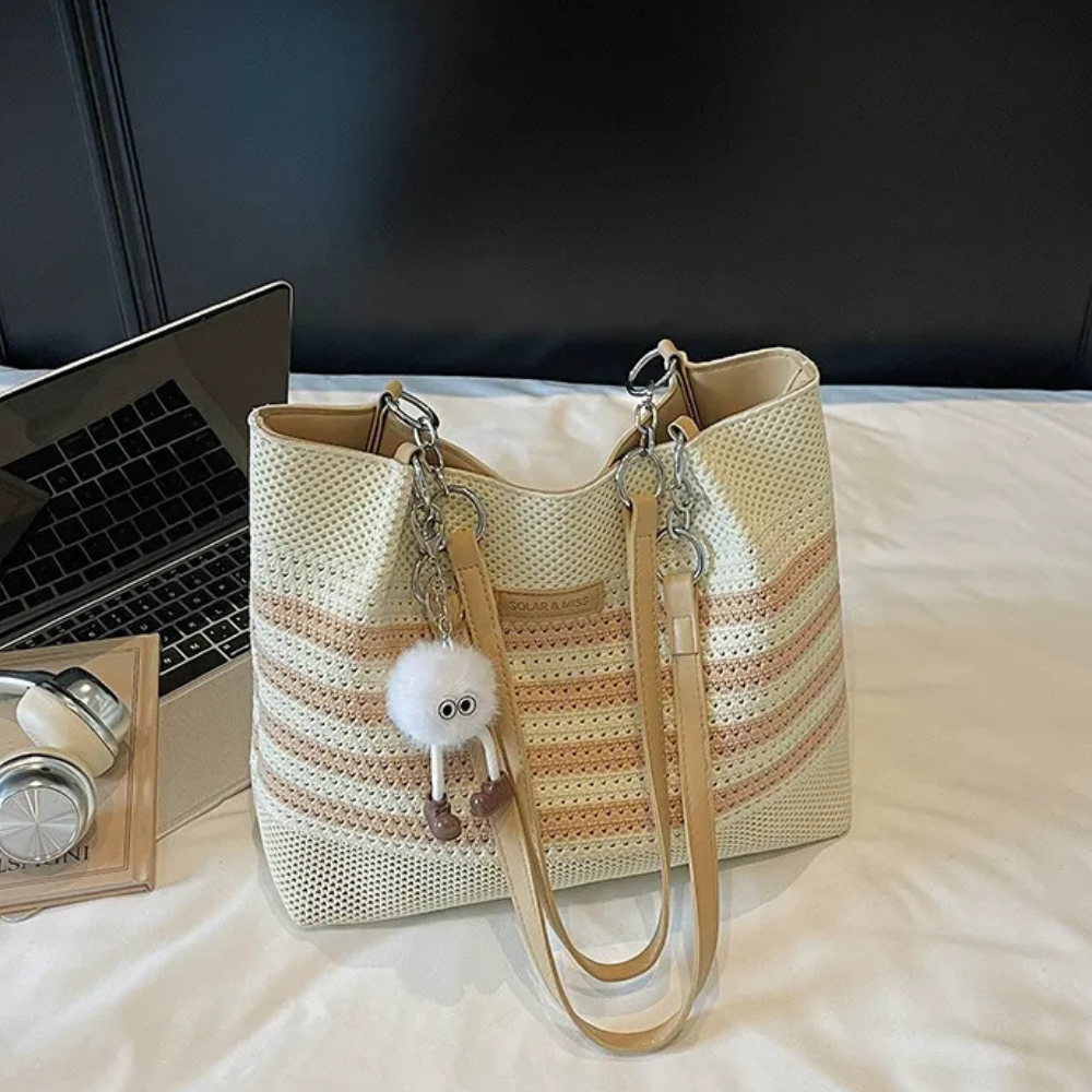 Vivelle Woven Tote Bag for Women | Asverra