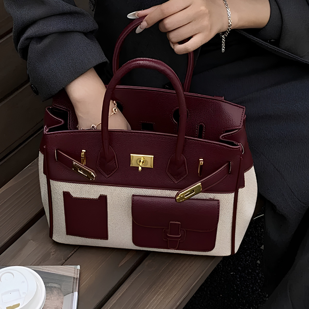 Ambrisa Pocket Satchel Bag for Women | Asverra