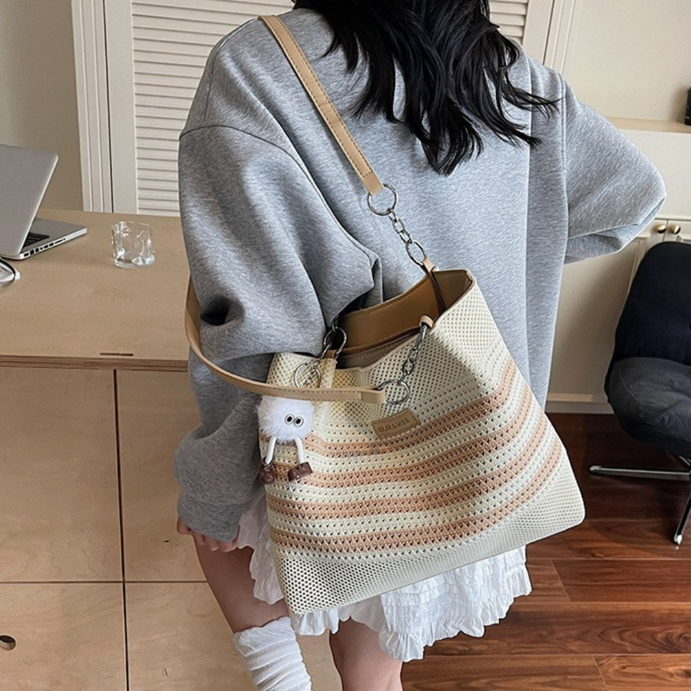 Vivelle Woven Tote Bag for Women | Asverra