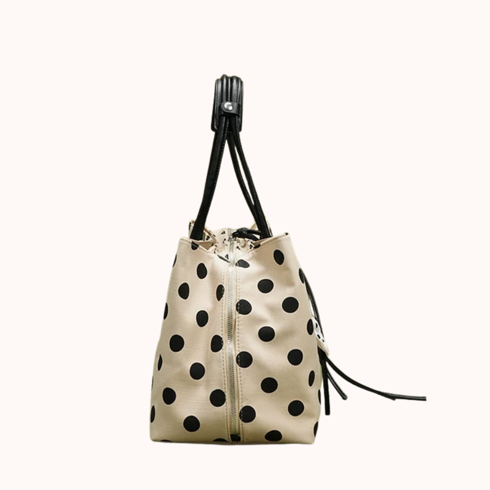 Perlina Polka Dot Tote Bag for Women | Asverra