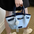 Dovela Contrast-Trim Mini Handbag for Women | Asverra