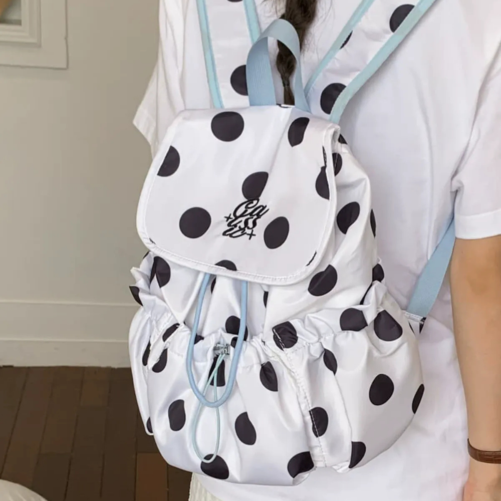 Pimelia Polka Dot Backpack for Women | Asverra
