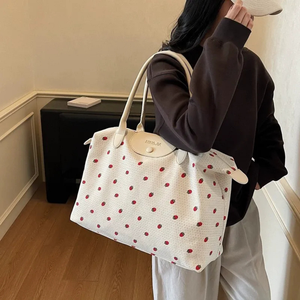 Fraiselle Strawberry Tote Bag for Women | Asverra