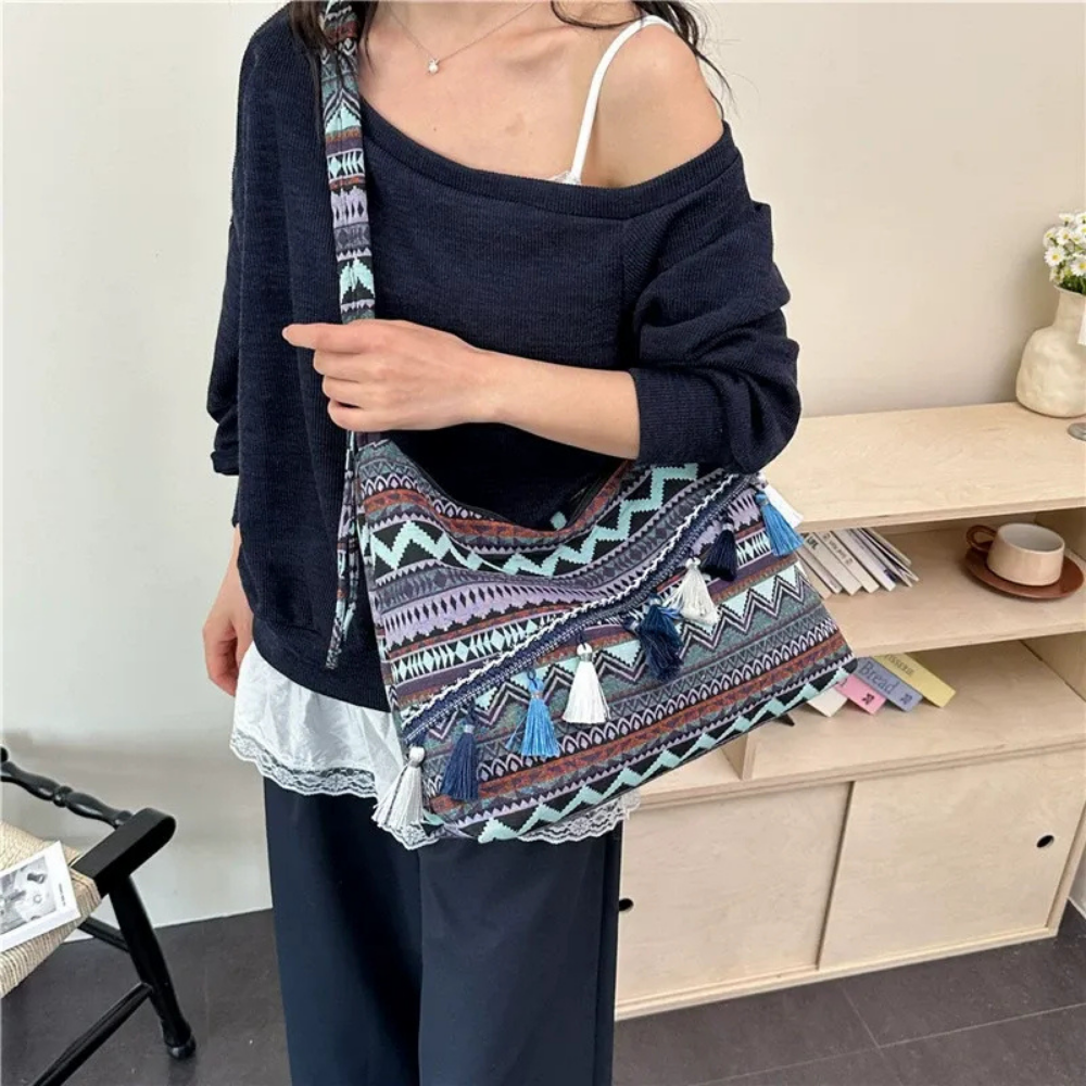 Marivelle Tassel-Trim Tote Bag for Women | Asverra