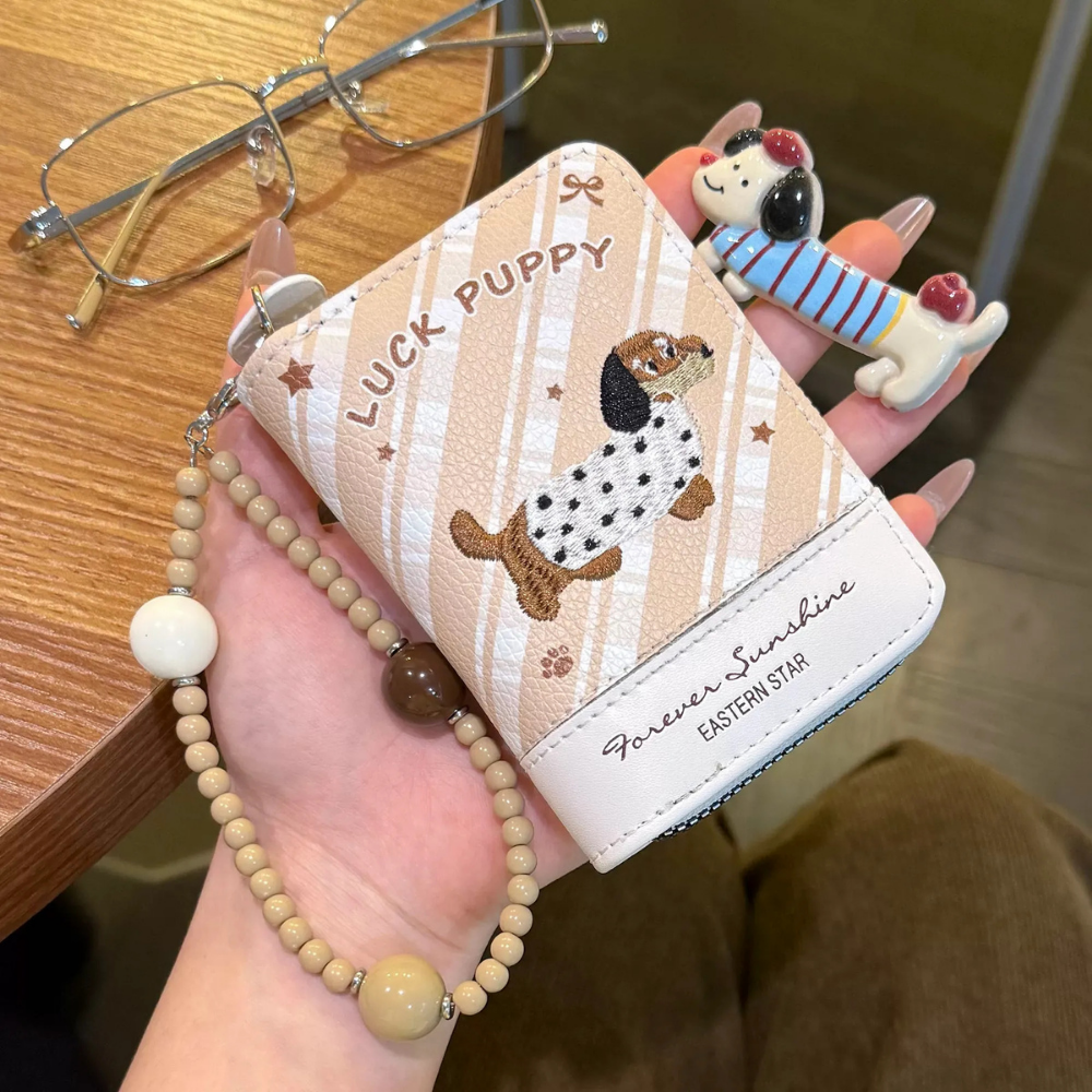 Dachie Bead Card Wallet