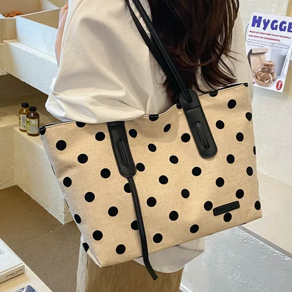 Pavetta Polka Dot Tote Bag صورة ثانوية