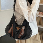 Indara Denim Shoulder Bag
