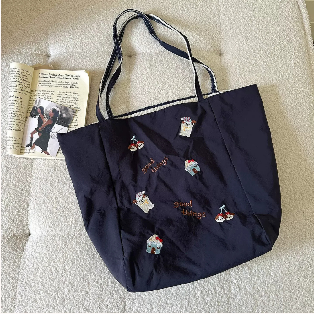 Fioratta Embroidered Tote Bag for Women | Asverra