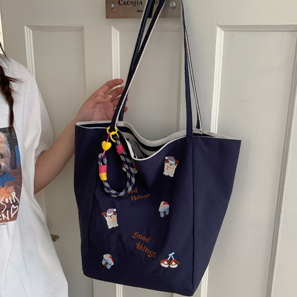 Fioratta Embroidered Tote Bag for Women | Asverra