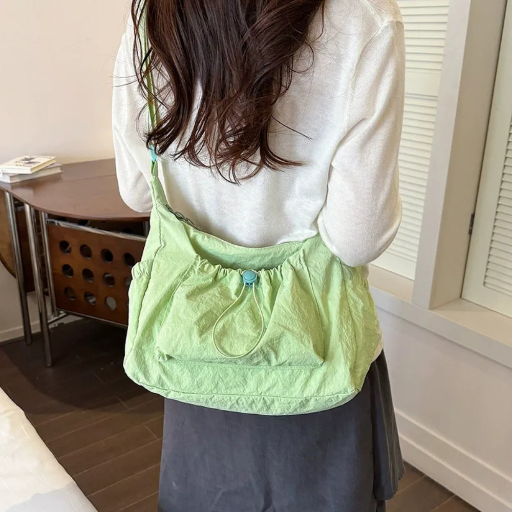 Thalara Ruched Shoulder Bag for Women | Asverra