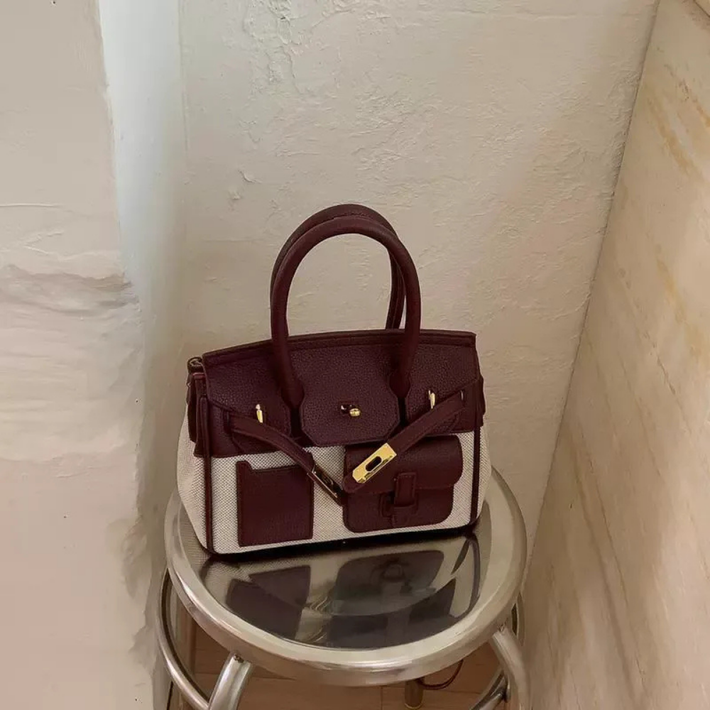 Ambrisa Pocket Satchel Bag for Women | Asverra