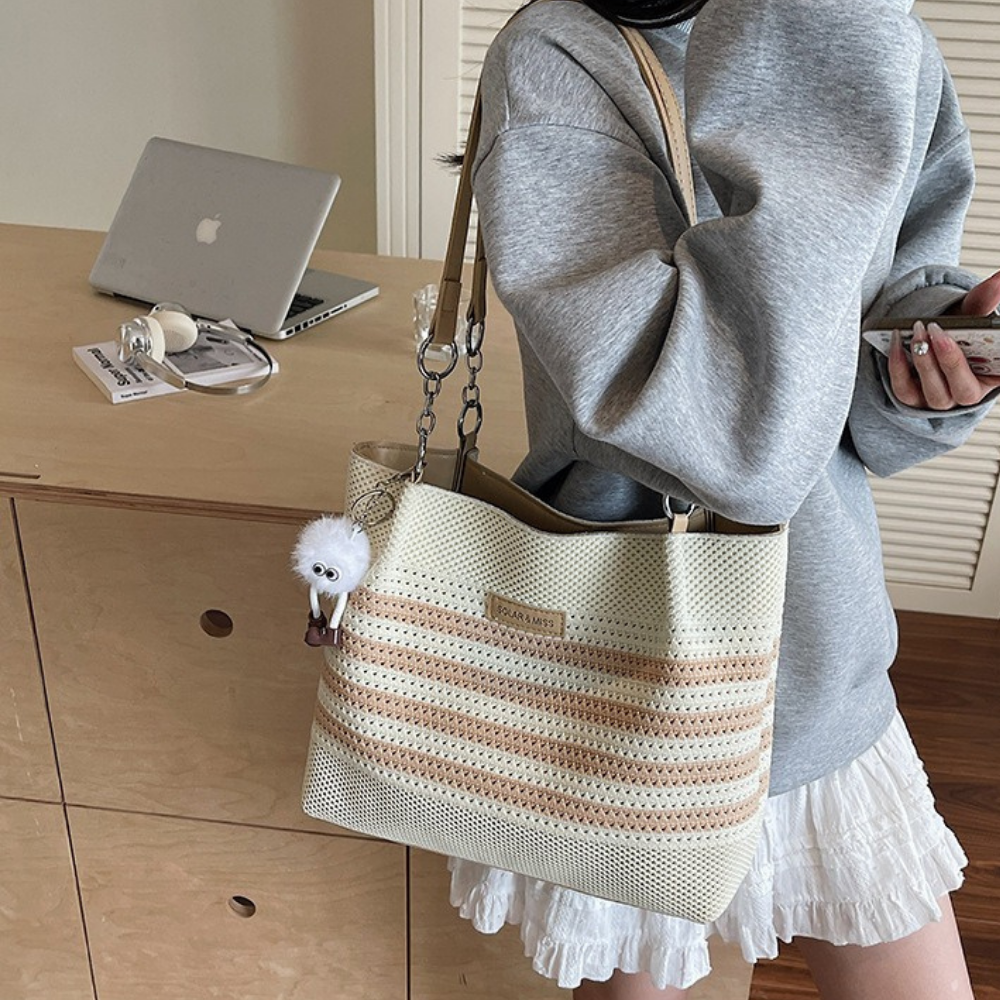 Vivelle Woven Tote Bag for Women | Asverra