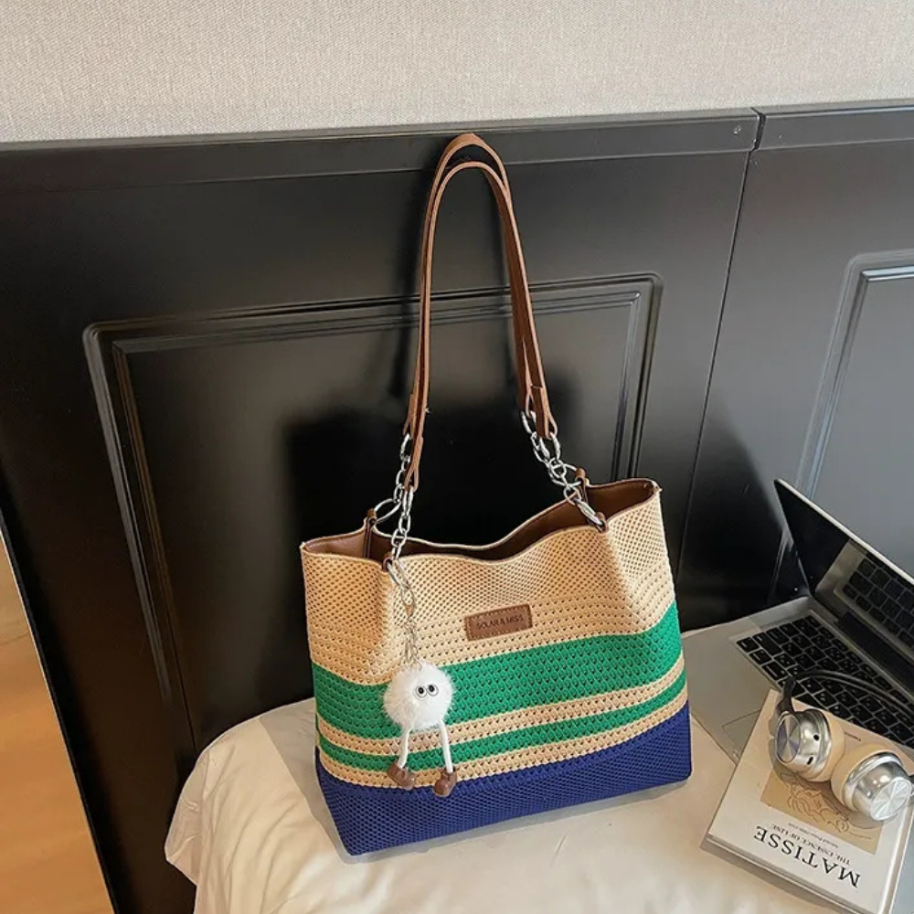 Vivelle Woven Tote Bag for Women | Asverra
