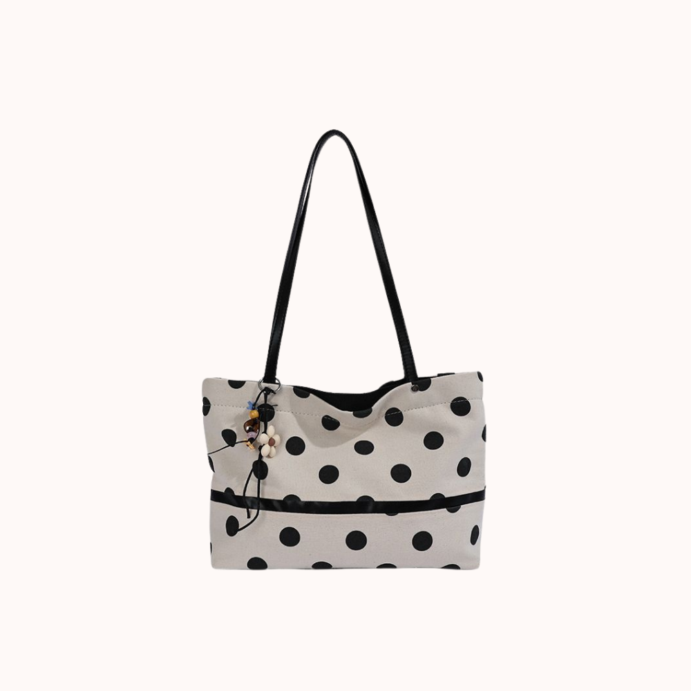 Poisara Polka Dot Tote Bag الصورة الرئيسية