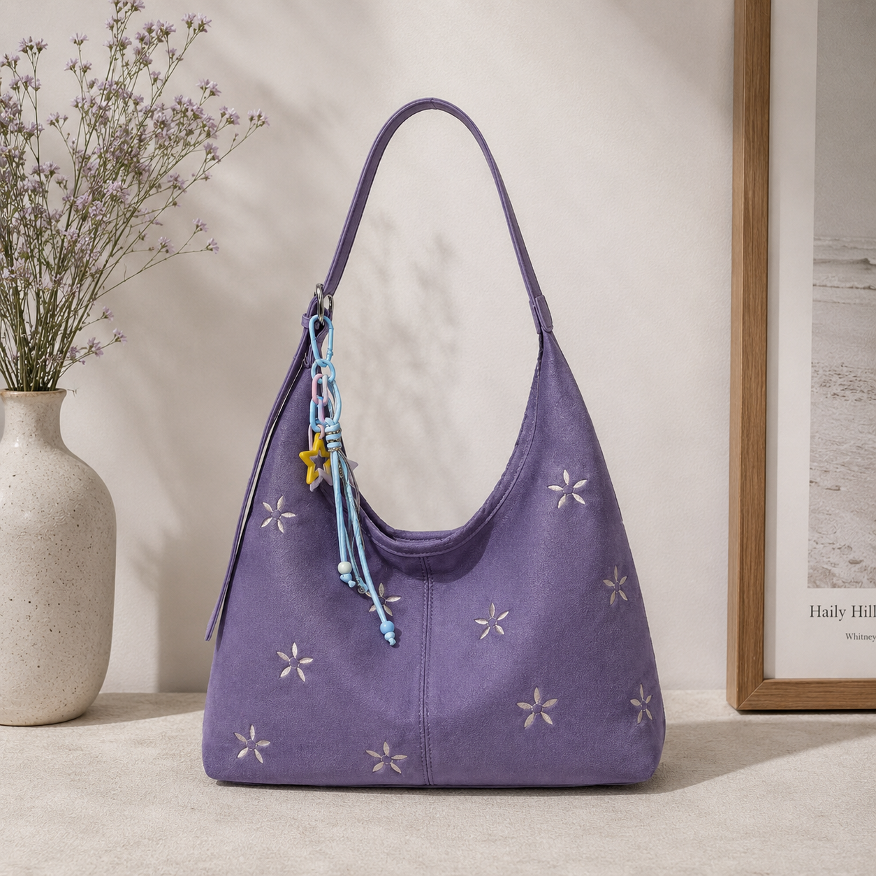 Violette Floral Bucket Bag for Women | Asverra