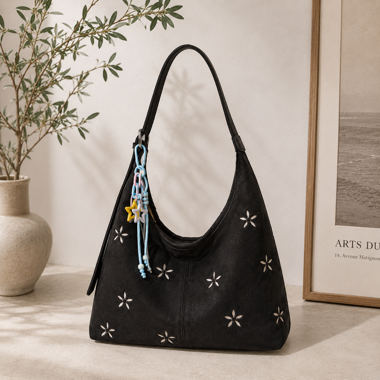 Violette Floral Bucket Bag for Women | Asverra
