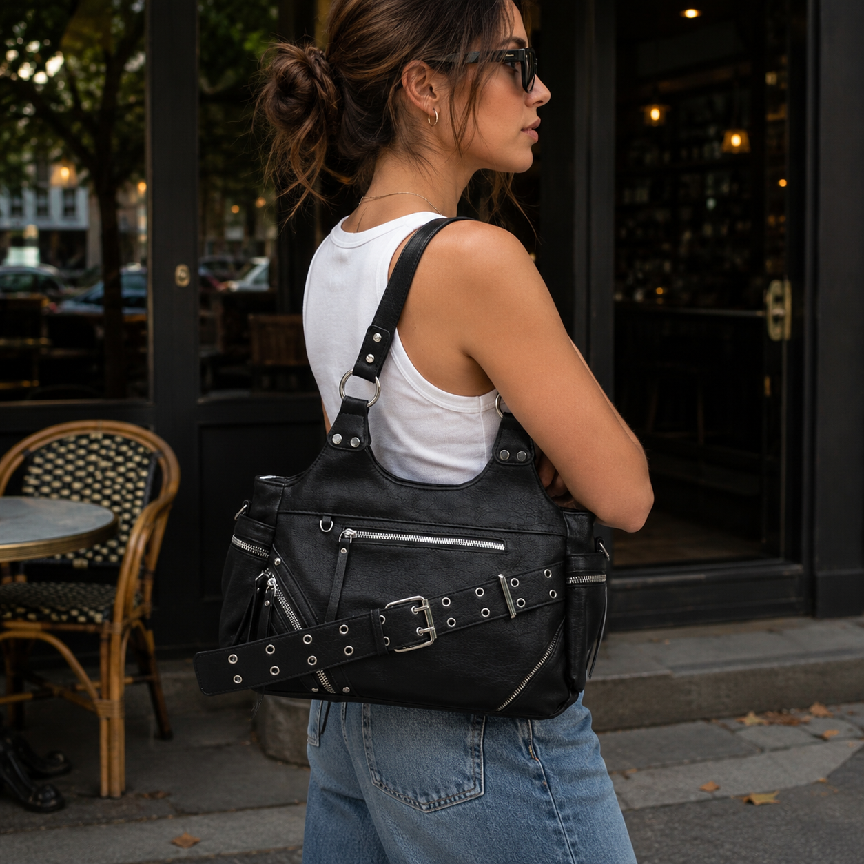 Valmira Studded Shoulder Bag Secondary image