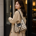 Dottara Polka Dot Shoulder Bag for Women | Asverra