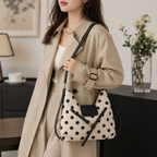 Dottara Polka Dot Shoulder Bag for Women | Asverra