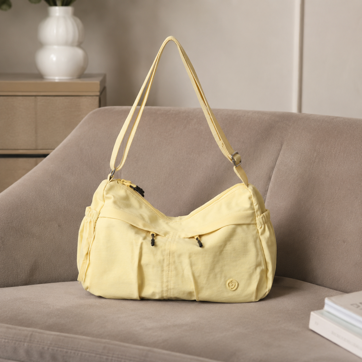 Fabria Ruched Shoulder Bag for Women | Asverra