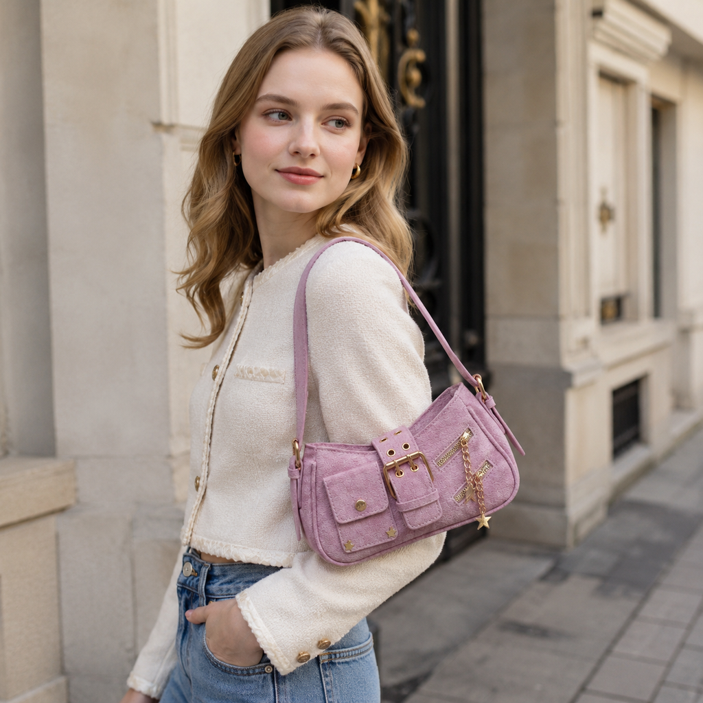 Bellara Star Pocket Shoulder Bag for Women | Asverra