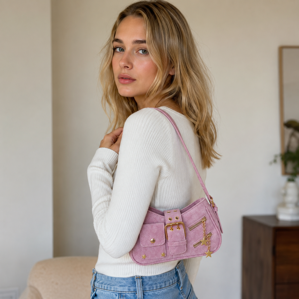 Bellara Star Pocket Shoulder Bag for Women | Asverra