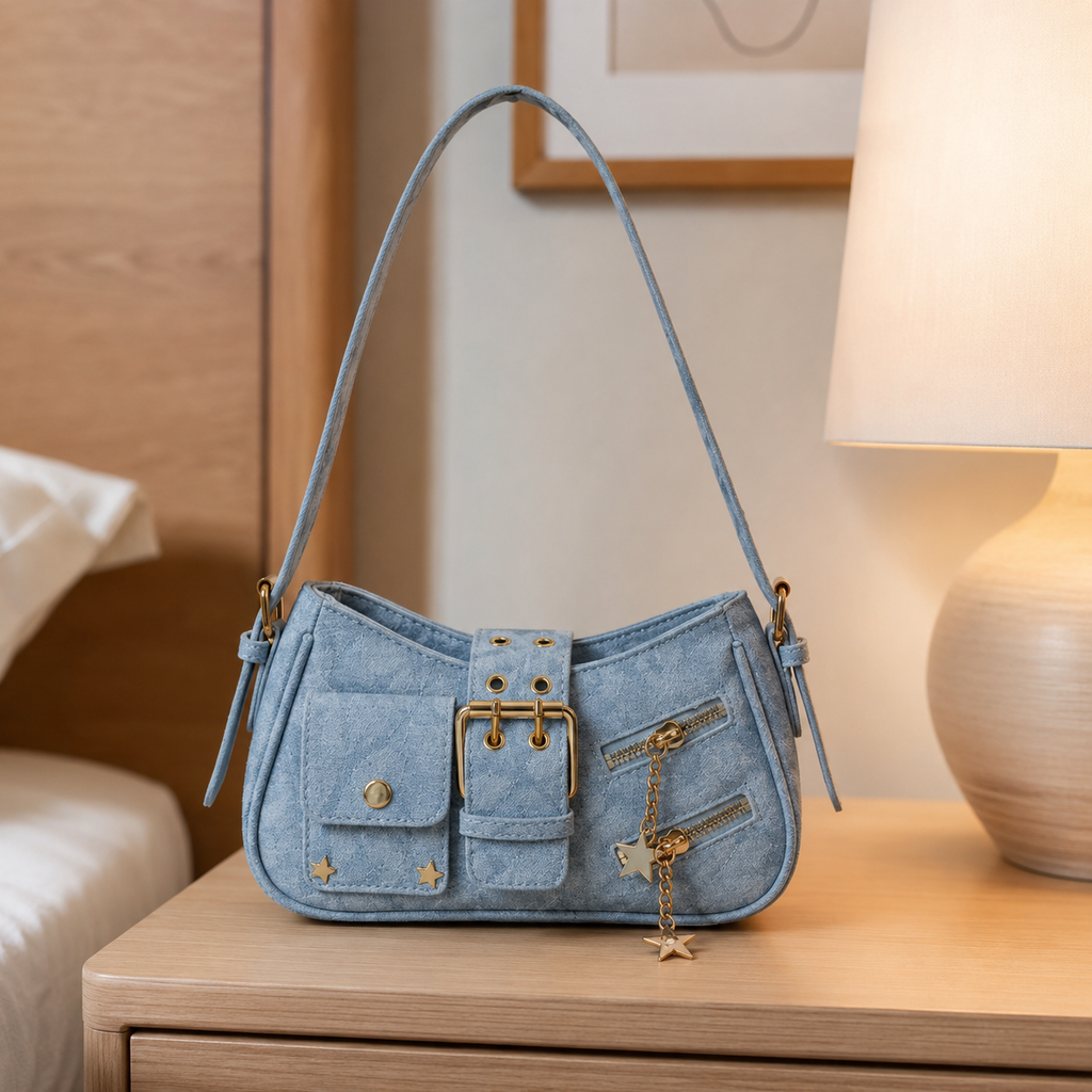 Bellara Star Pocket Shoulder Bag for Women | Asverra