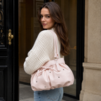 Avelisse Glossy Ruched Shoulder Bag for Women | Asverra