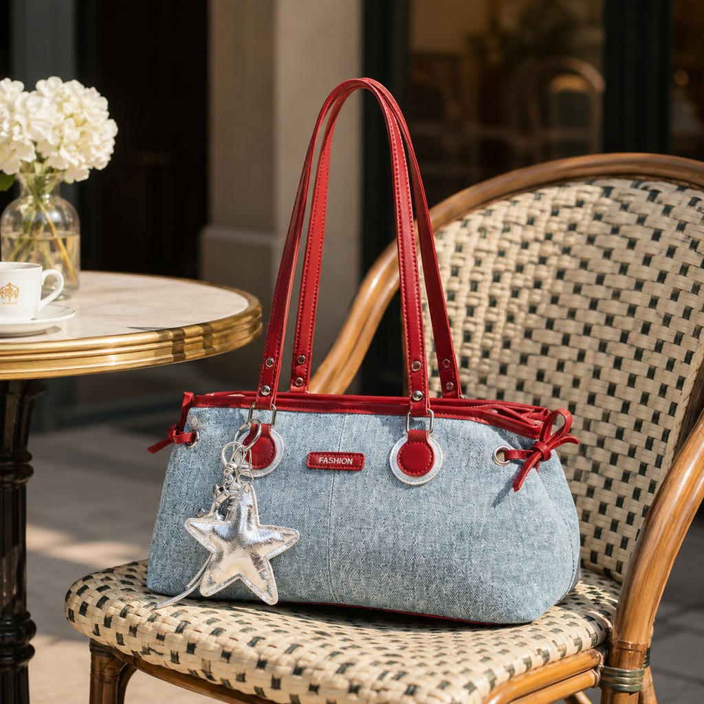 Avelora Contrast Strap Shoulder Bag for Women | Asverra