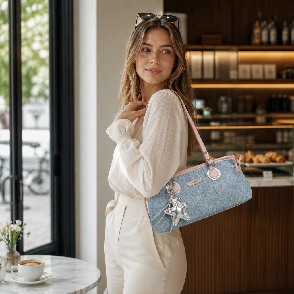 Avelora Contrast Strap Shoulder Bag for Women | Asverra