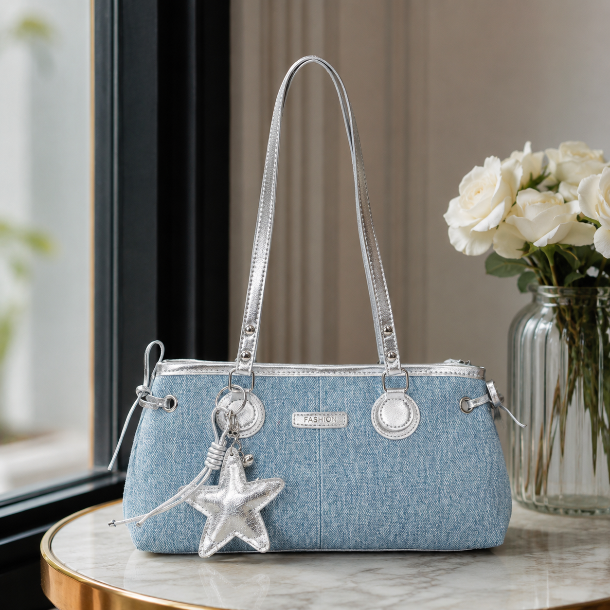 Avelora Contrast Strap Shoulder Bag for Women | Asverra
