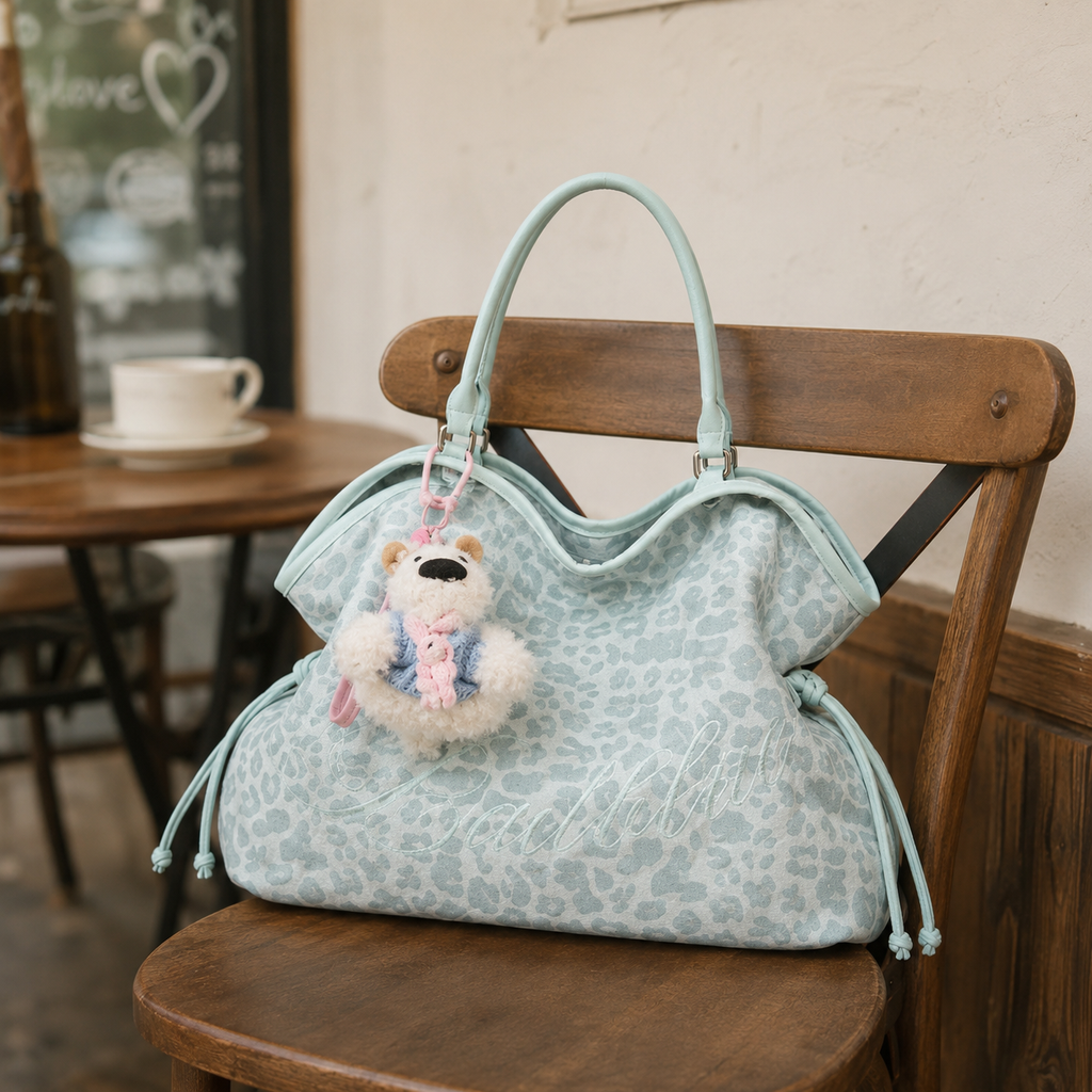 Roselle Leopard Print Shoulder Bag for Women | Asverra