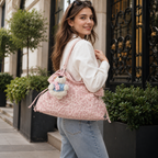 Roselle Leopard Print Shoulder Bag for Women | Asverra