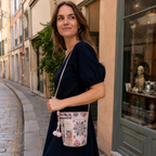 Mosaira Embroidered Bucket Bag for Women | Asverra