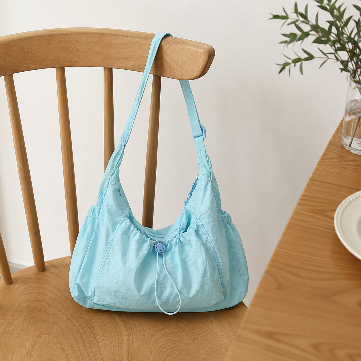 Thalara Ruched Shoulder Bag for Women | Asverra