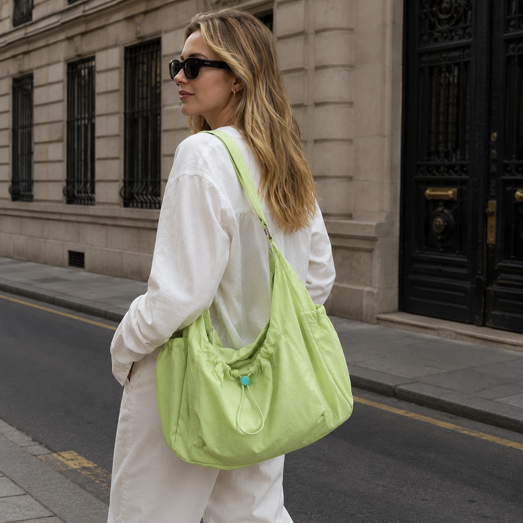 Thalara Ruched Shoulder Bag for Women | Asverra