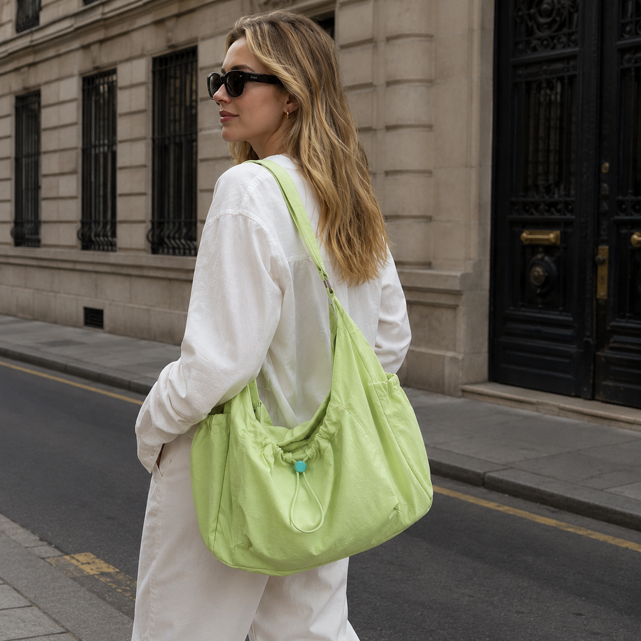 Thalara Ruched Shoulder Bag for Women | Asverra