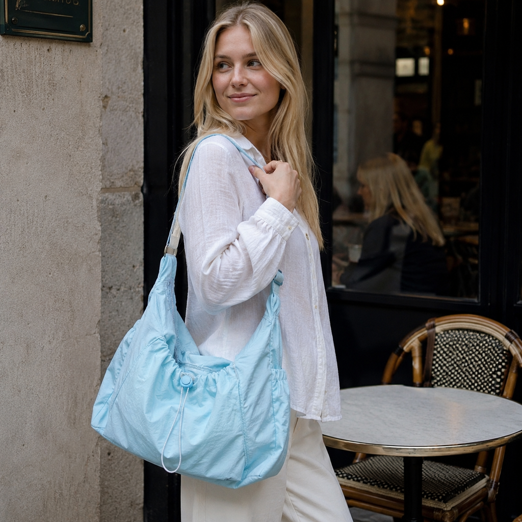 Thalara Ruched Shoulder Bag for Women | Asverra