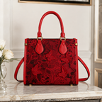Evarielle Floral Lace Satchel Bag for Women | Asverra
