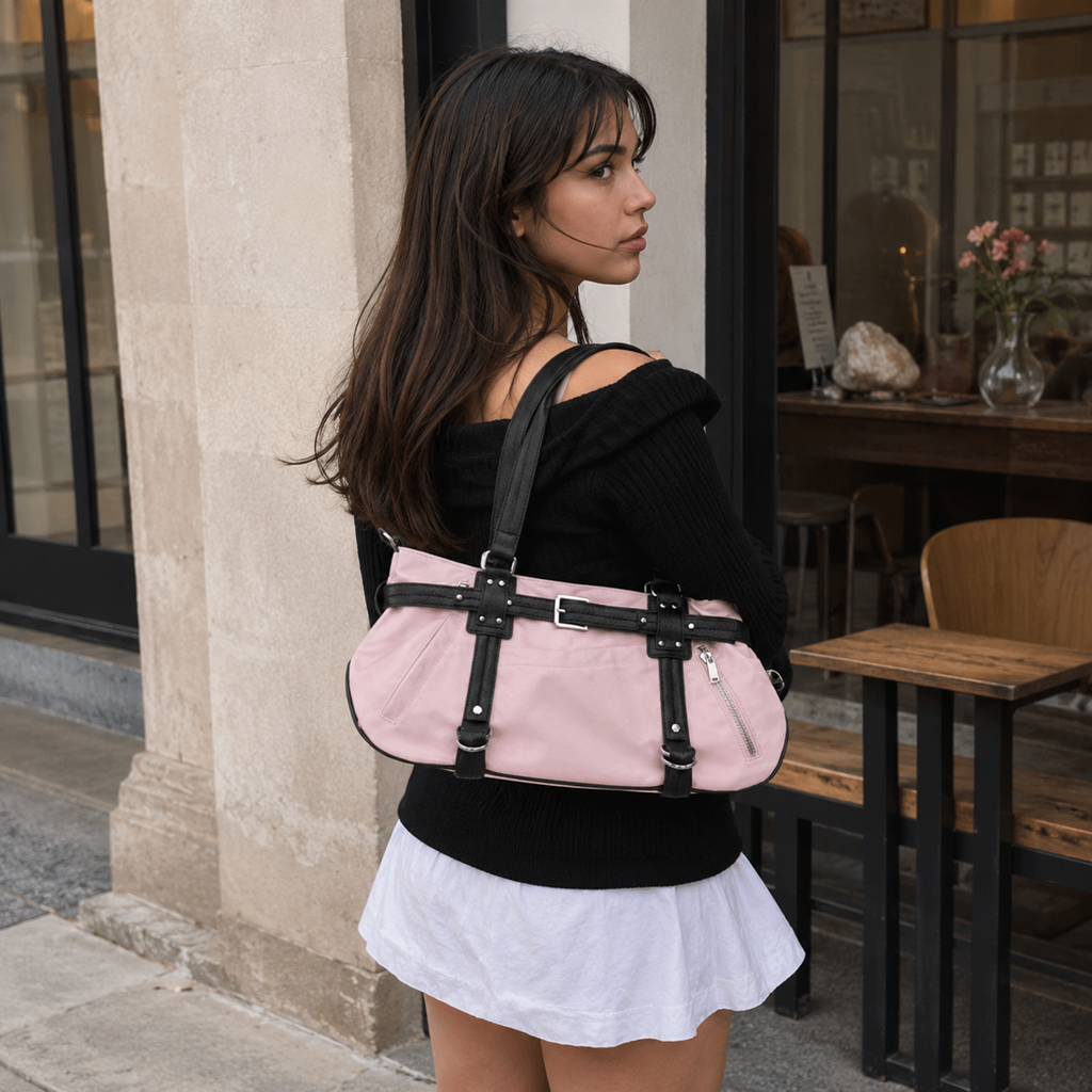 Ombrita Belted Shoulder Bag for Women | Asverra