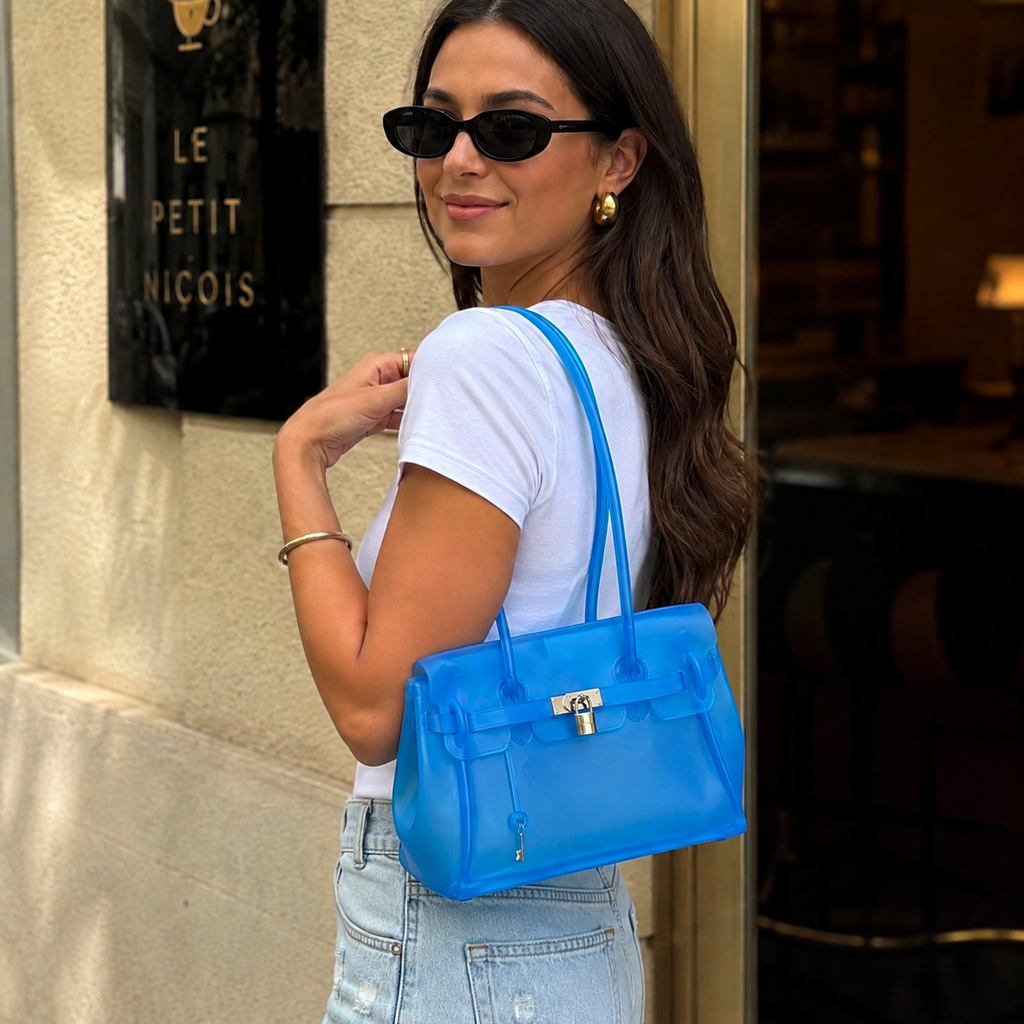 Petalune Lock Tote Bag for Women | Asverra