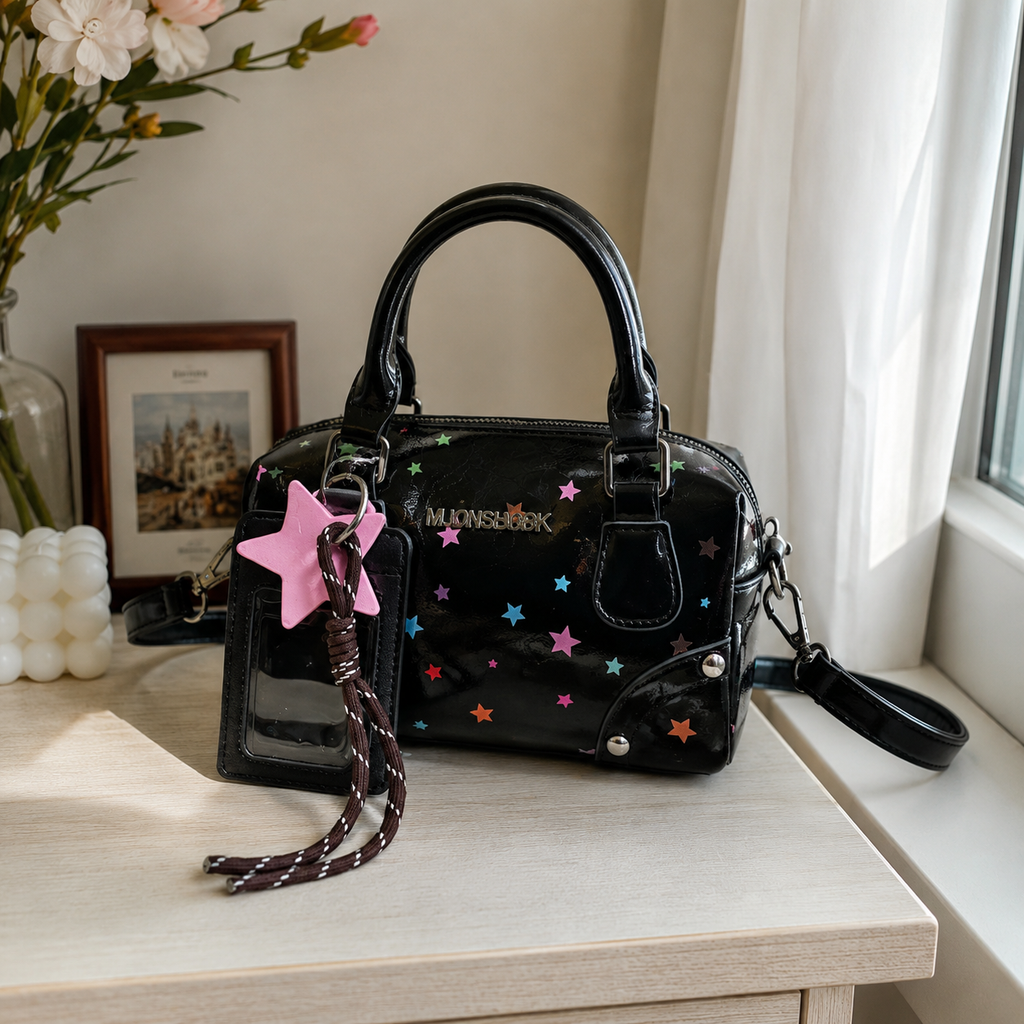 Sidera Star Print Mini Handbag for Women | Asverra