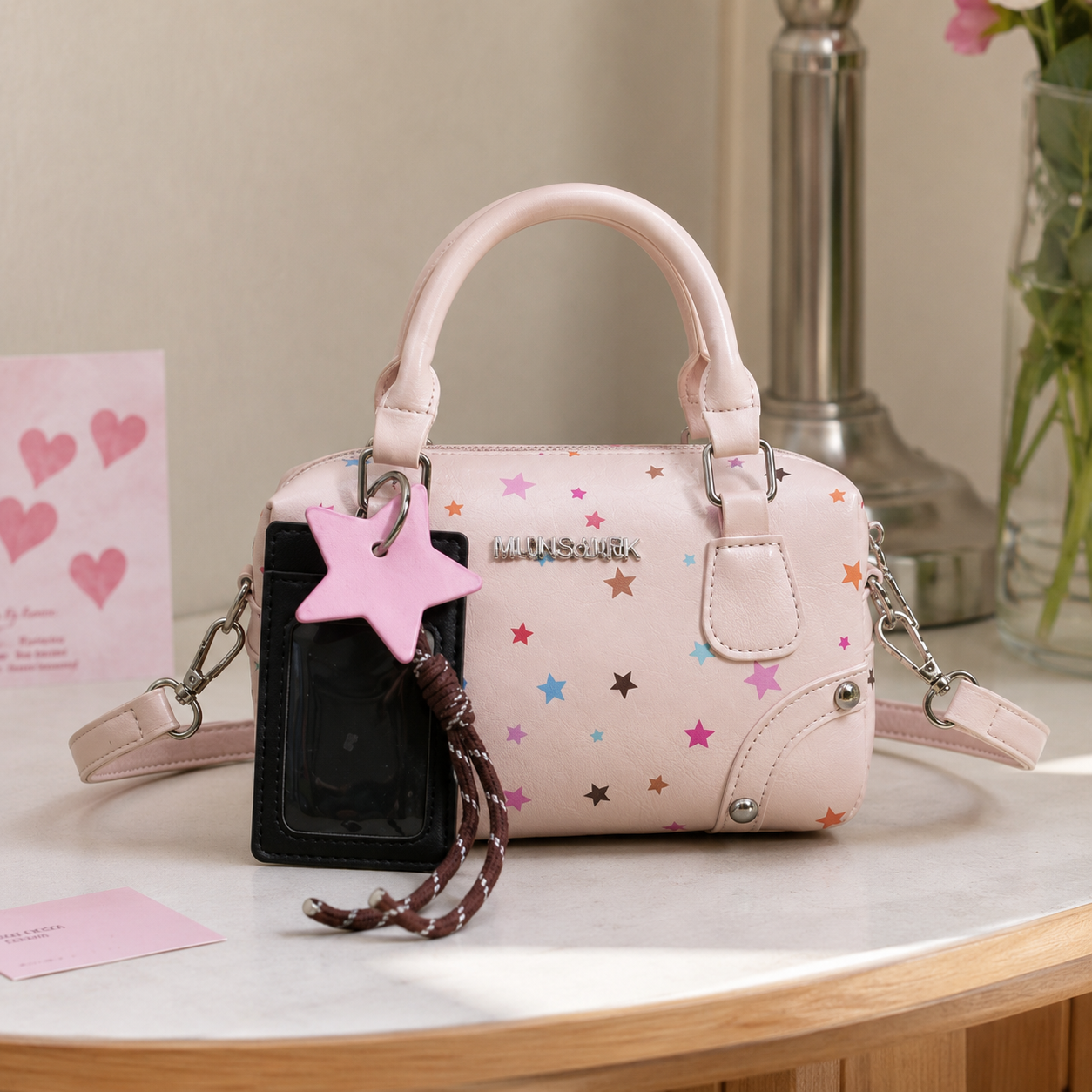 Sidera Star Print Mini Handbag for Women | Asverra