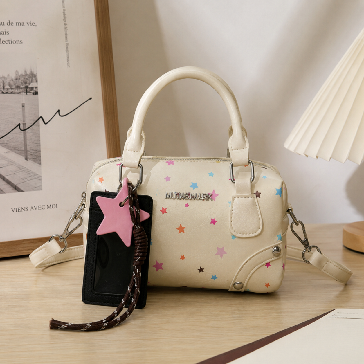 Sidera Star Print Mini Handbag for Women | Asverra