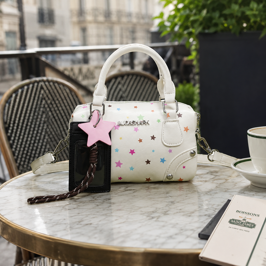 Sidera Star Print Mini Handbag for Women | Asverra