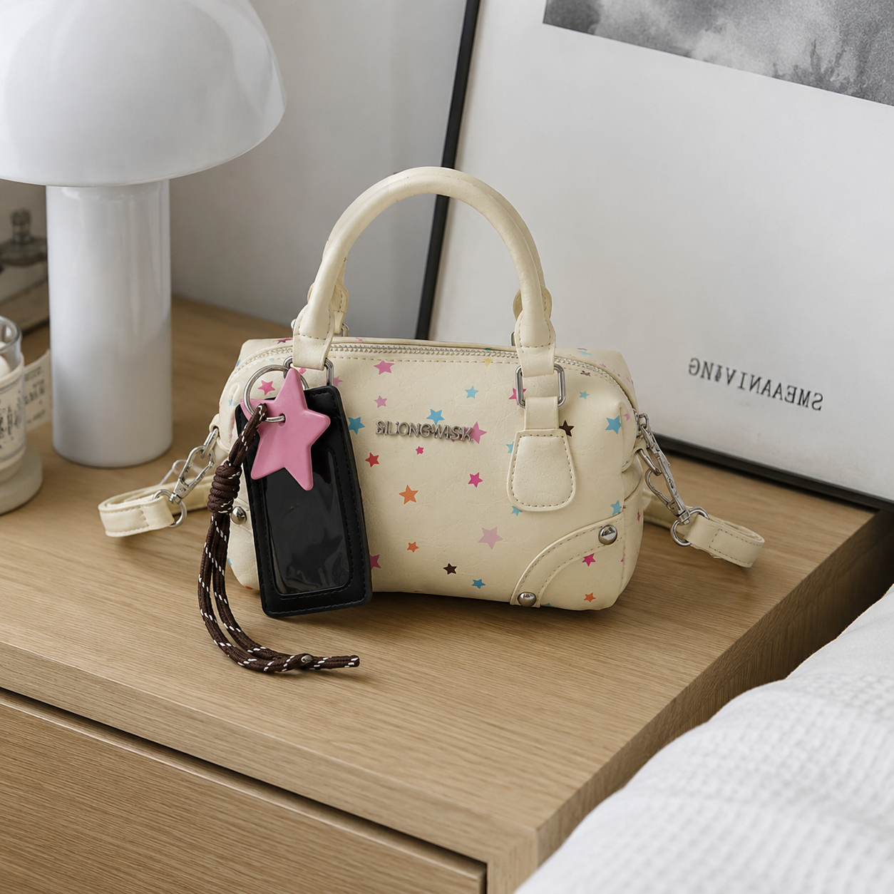 Sidera Star Print Mini Handbag for Women | Asverra